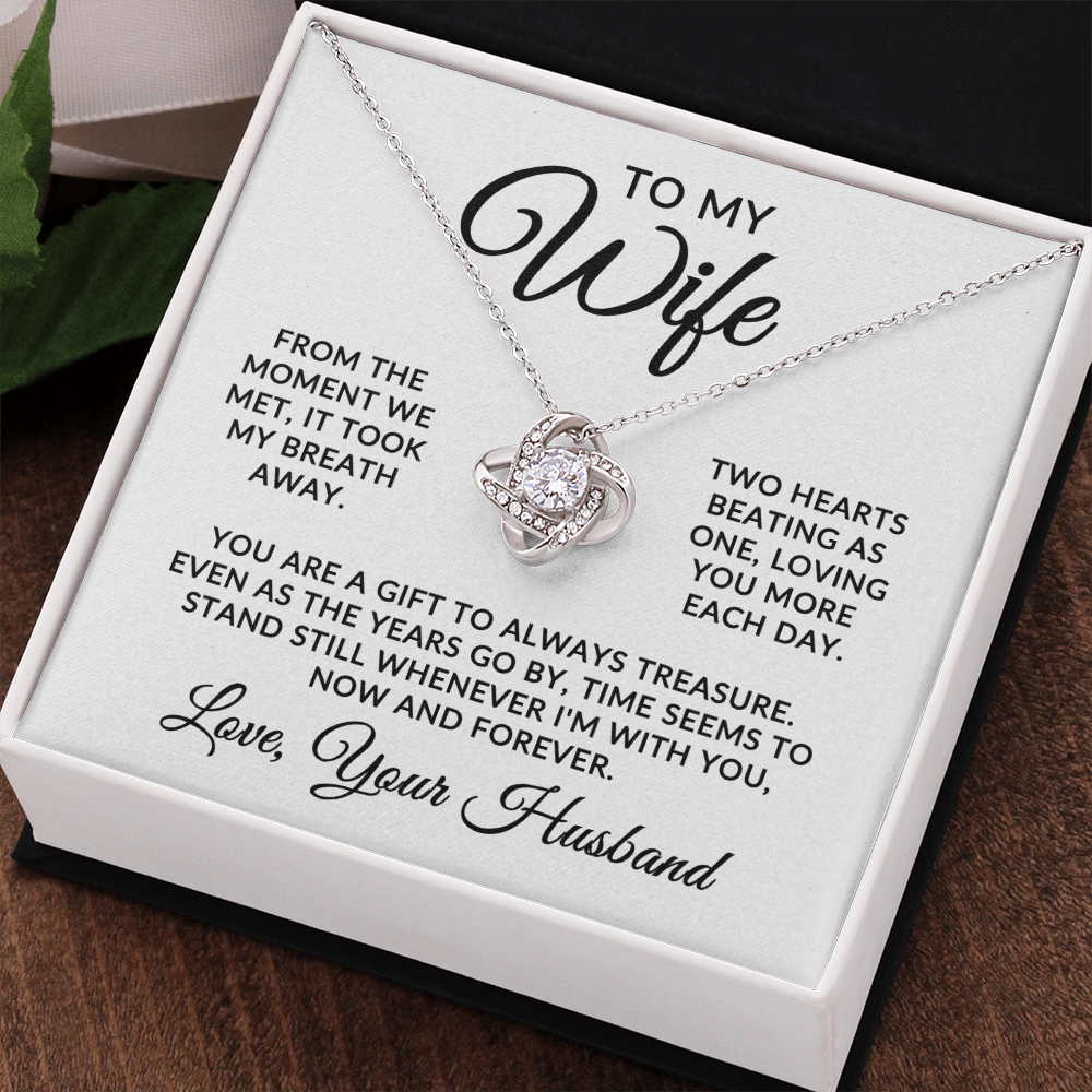 To My Wife | At First Sight (Love Knot Necklace)