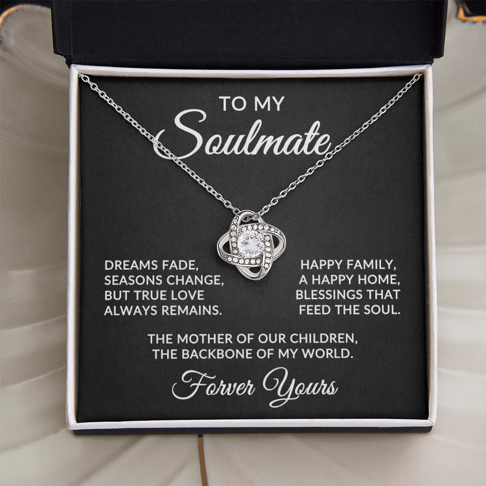 To My Soulmate | True Love (Forever Love Necklace)