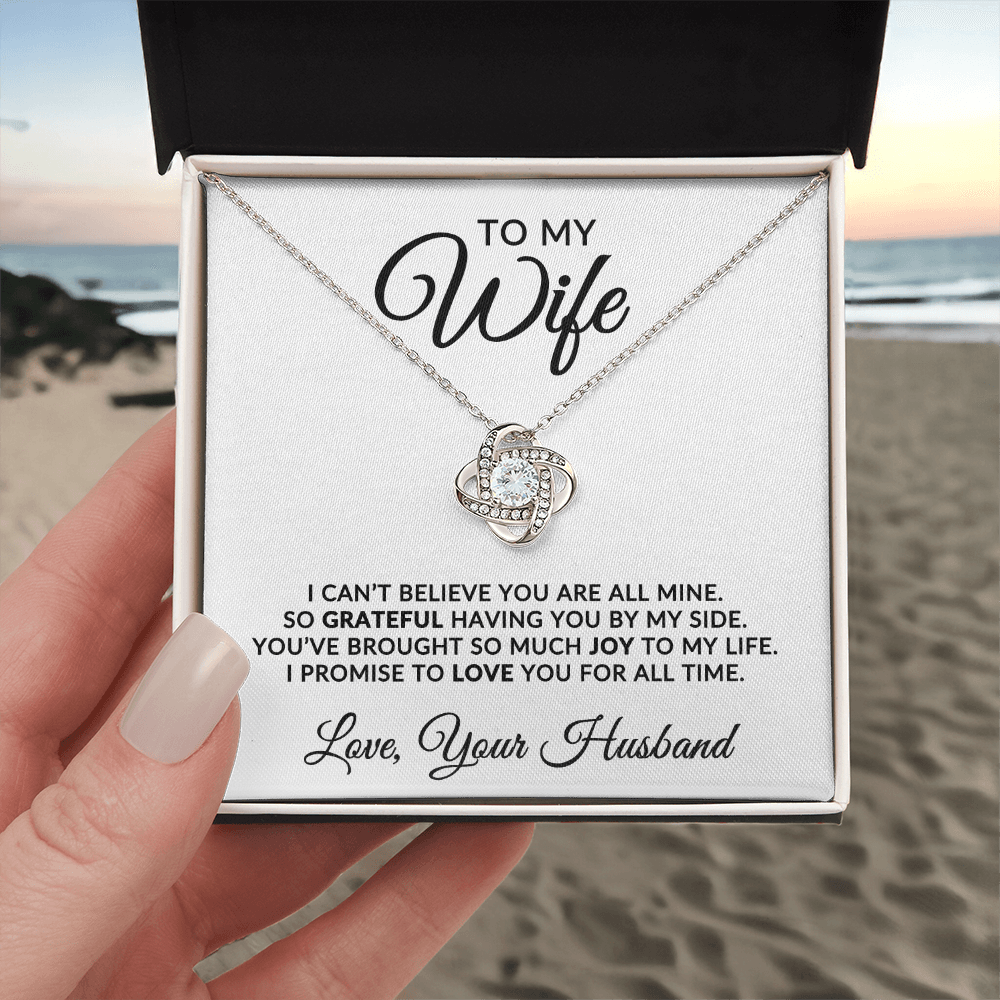 To My Wife | For All Time (Love Knot Necklace)