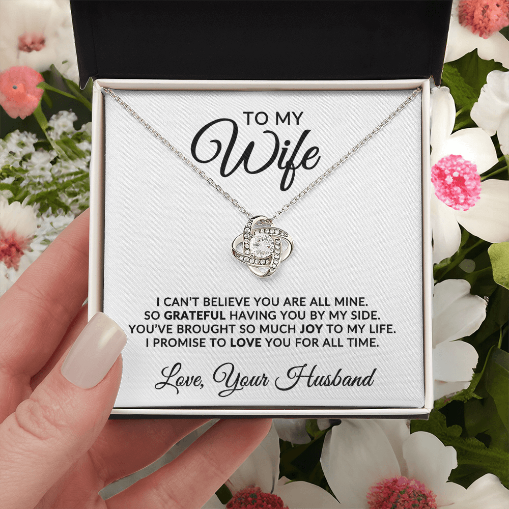 To My Wife | For All Time (Love Knot Necklace)