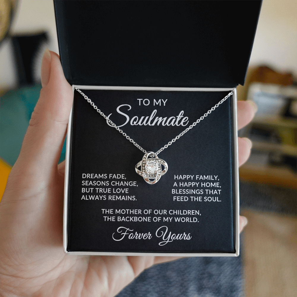 To My Soulmate | True Love (Forever Love Necklace)