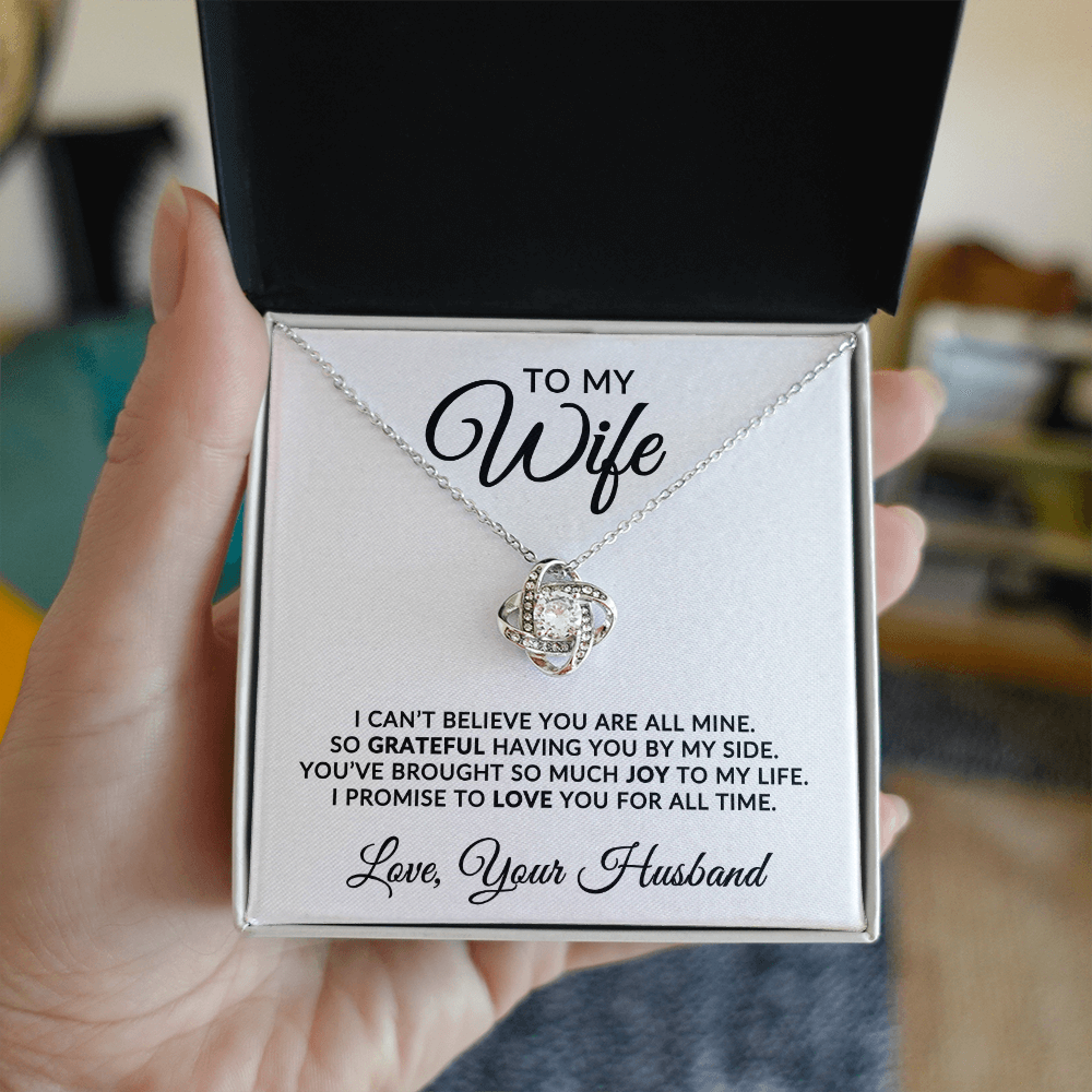 To My Wife | For All Time (Love Knot Necklace)