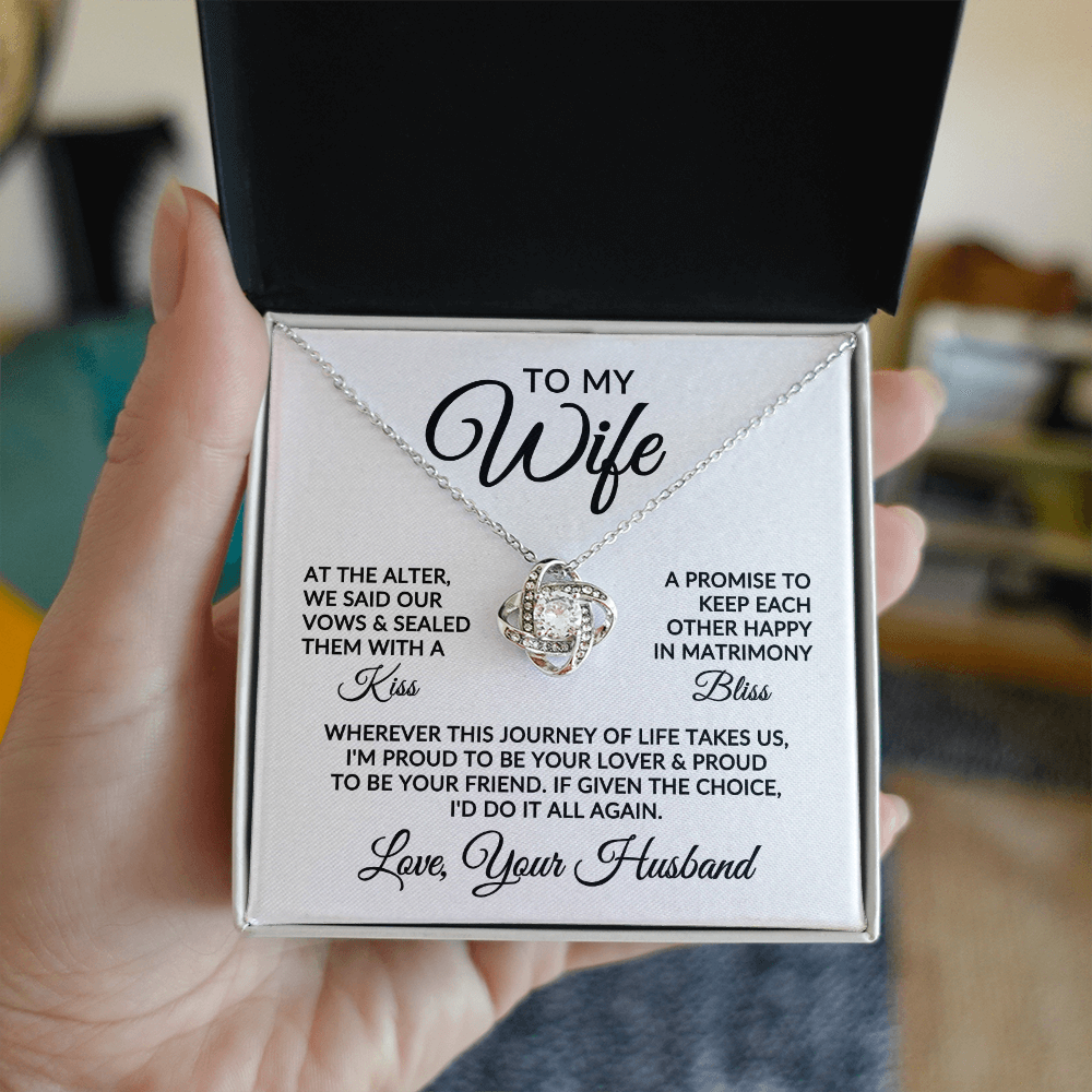 To My Wife | Love Story (Love Knot Necklace)