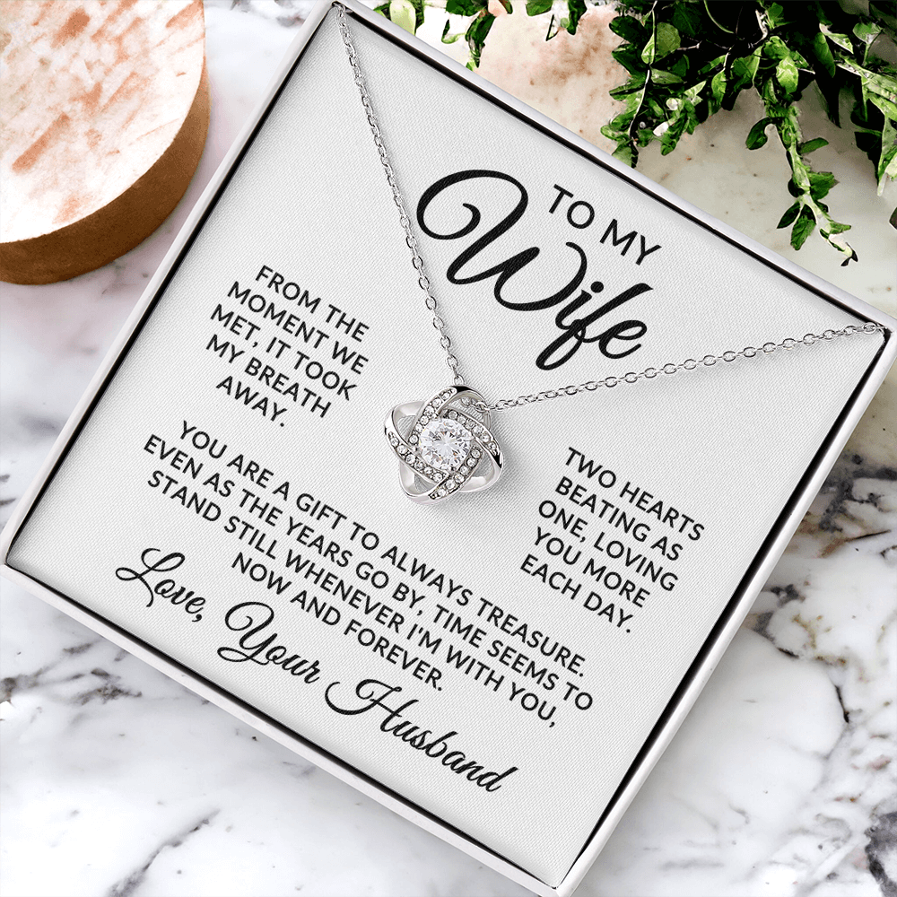 To My Wife | At First Sight (Love Knot Necklace)