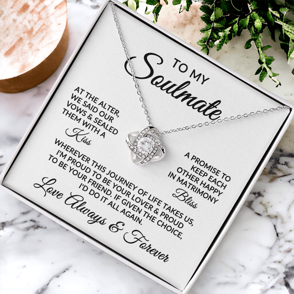 To My Soulmate | Love Story (Love Knot Necklace)