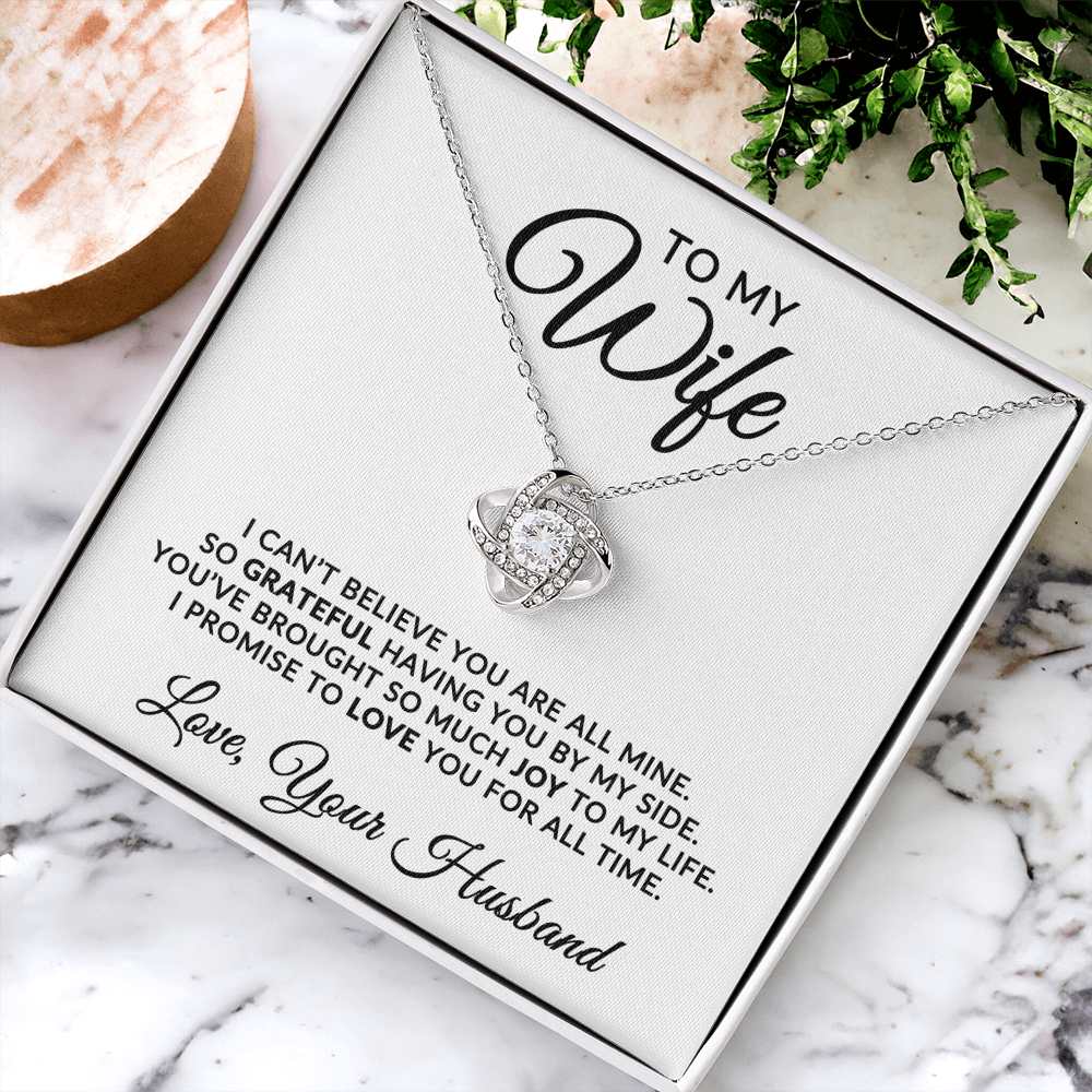 To My Wife | For All Time (Love Knot Necklace)