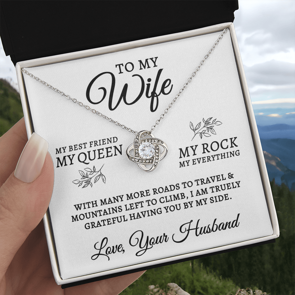To My Wife | My Rock (Love Knot Necklace)