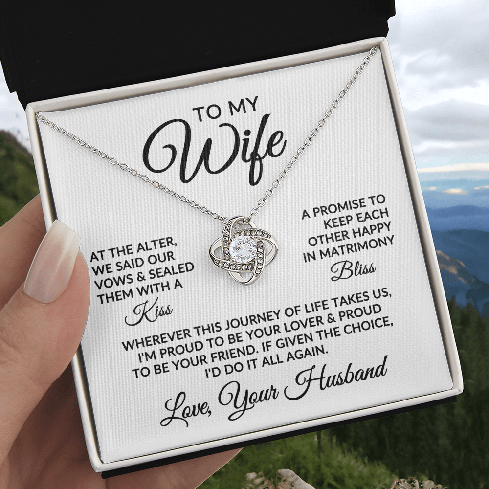 To My Wife | Love Story (Love Knot Necklace)