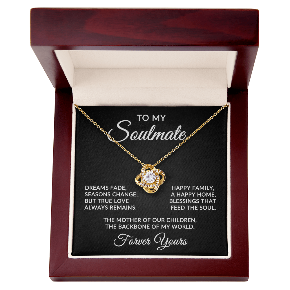 To My Soulmate | True Love (Forever Love Necklace)