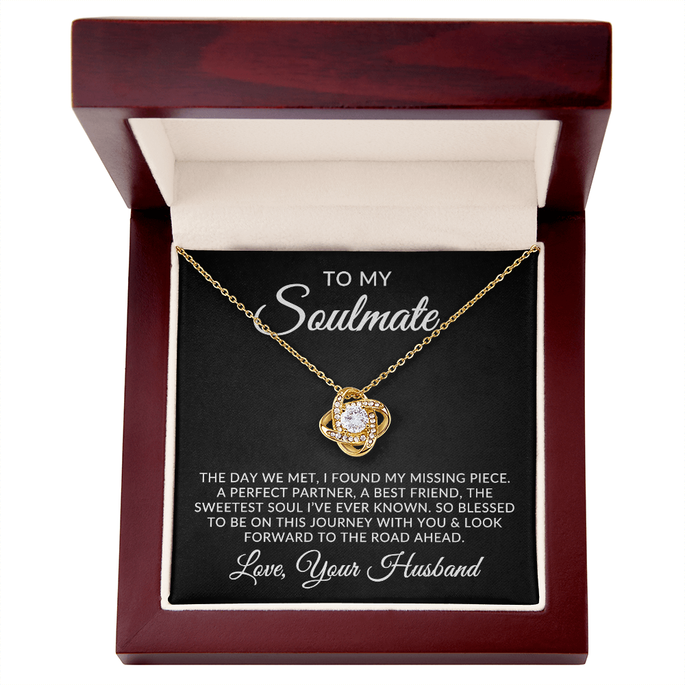 To My Soulmate | Missing Piece (Love Knot Necklace)