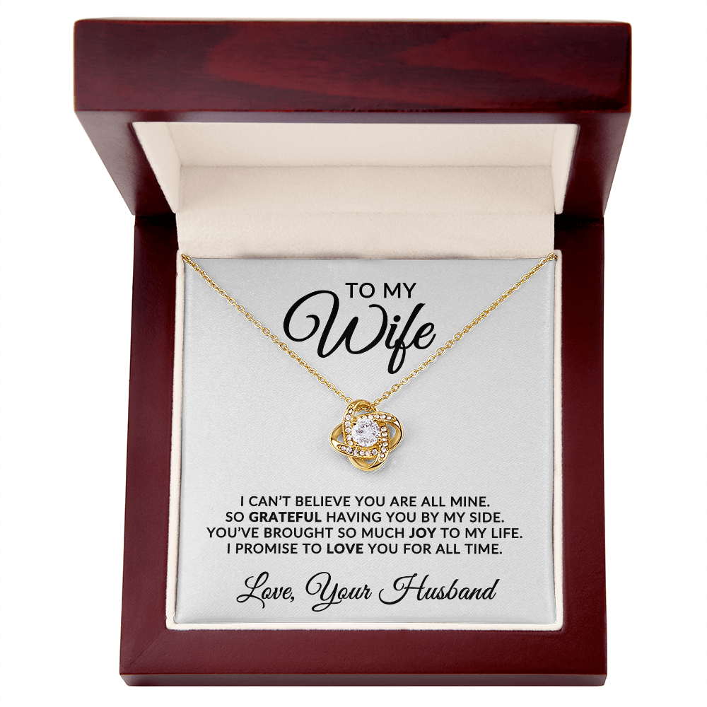 To My Wife | For All Time (Love Knot Necklace)
