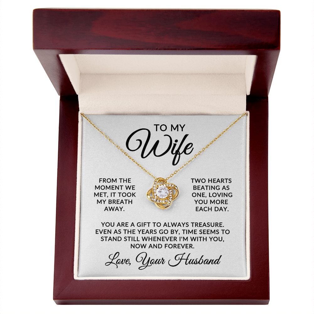 To My Wife | At First Sight (Love Knot Necklace)