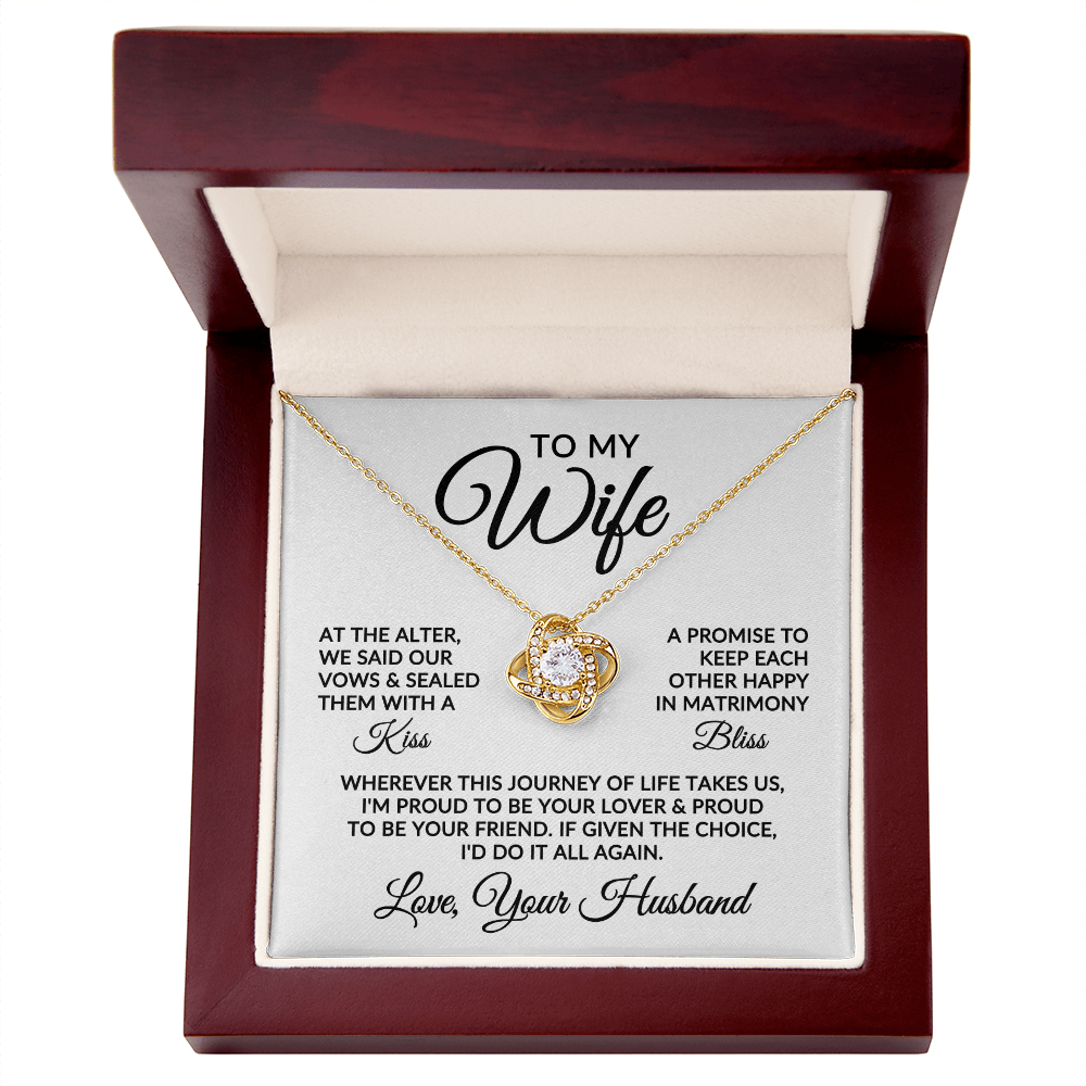 To My Wife | Love Story (Love Knot Necklace)