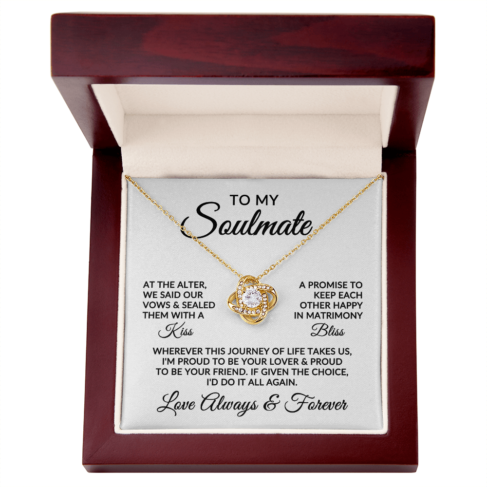 To My Soulmate | Love Story (Love Knot Necklace)