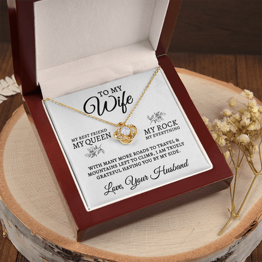 To My Wife | My Rock (Love Knot Necklace)