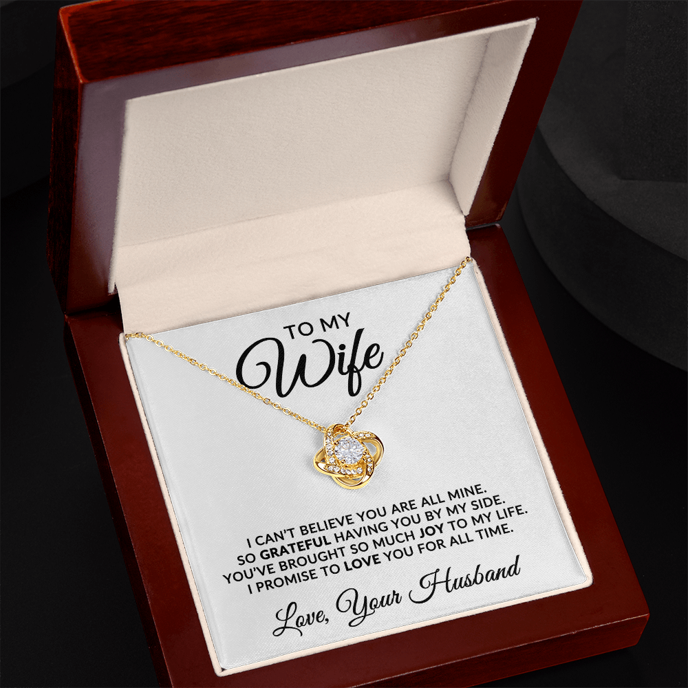 To My Wife | For All Time (Love Knot Necklace)