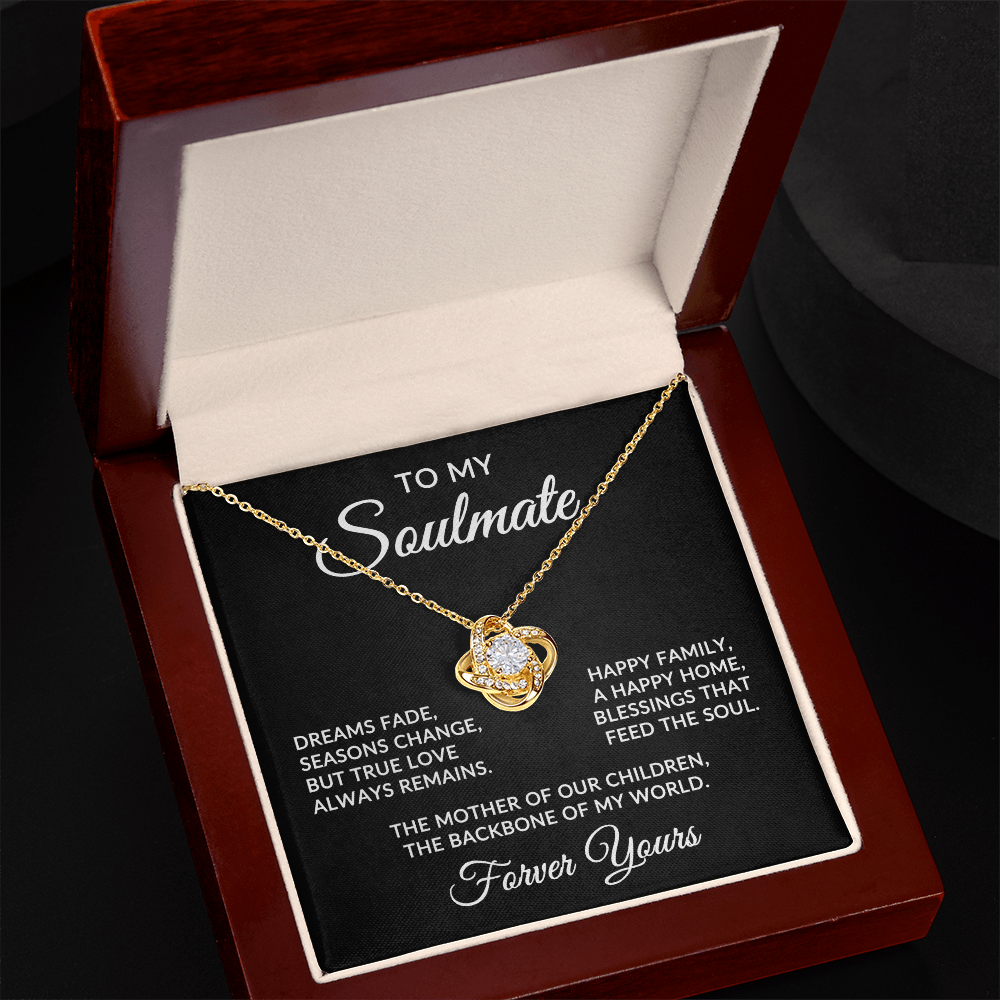 To My Soulmate | True Love (Forever Love Necklace)