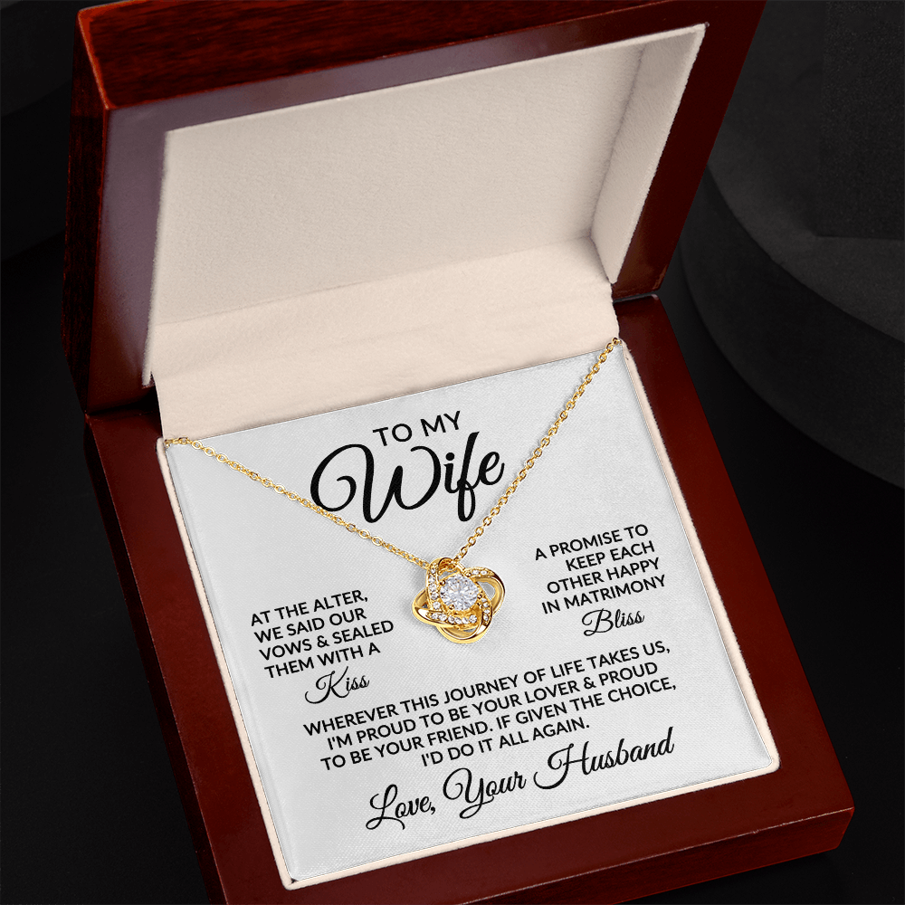 To My Wife | Love Story (Love Knot Necklace)