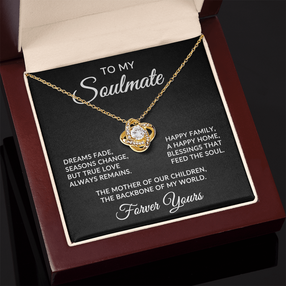 To My Soulmate | True Love (Forever Love Necklace)