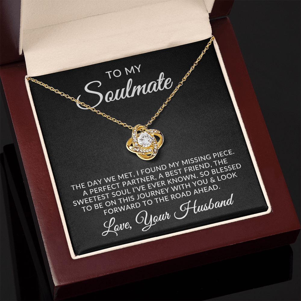To My Soulmate | Missing Piece (Love Knot Necklace)
