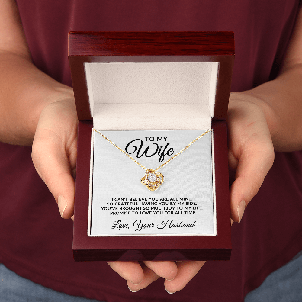 To My Wife | For All Time (Love Knot Necklace)