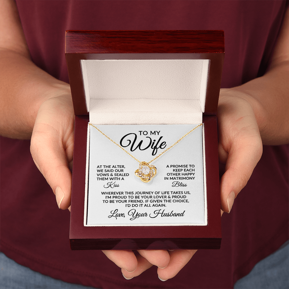 To My Wife | Love Story (Love Knot Necklace)