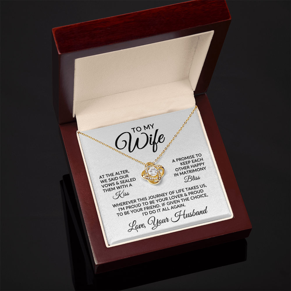 To My Wife | Love Story (Love Knot Necklace)