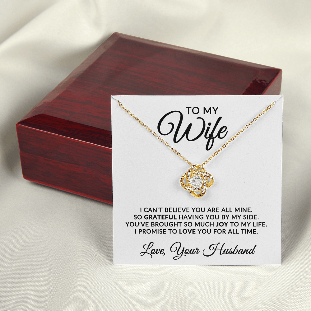 To My Wife | For All Time (Love Knot Necklace)