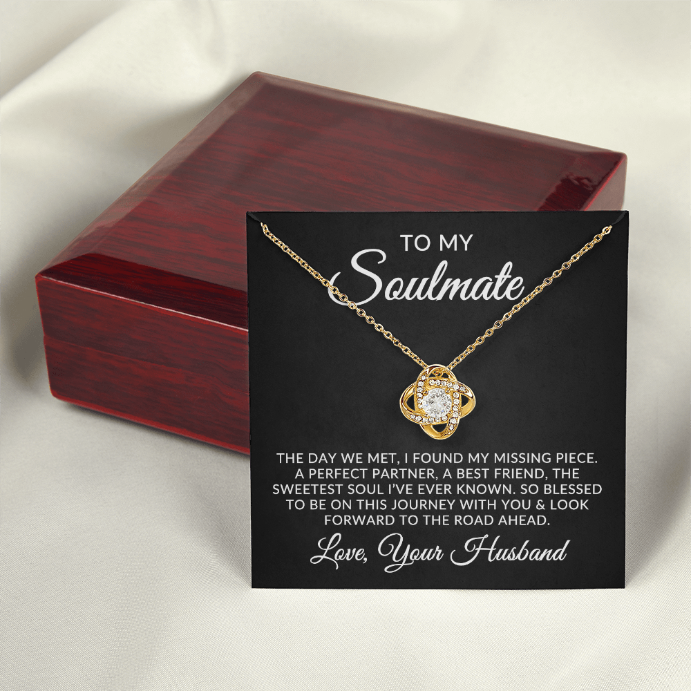 To My Soulmate | Missing Piece (Love Knot Necklace)