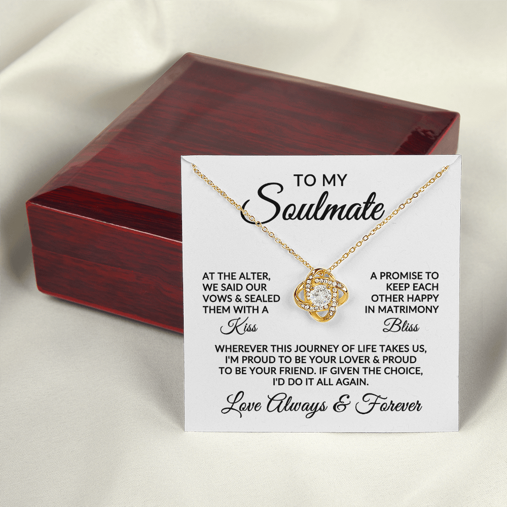 To My Soulmate | Love Story (Love Knot Necklace)