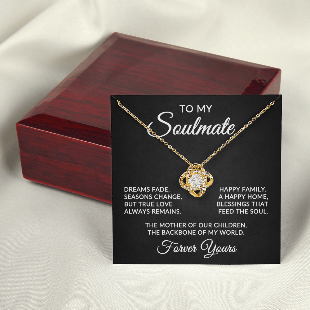 To My Soulmate | True Love (Forever Love Necklace)