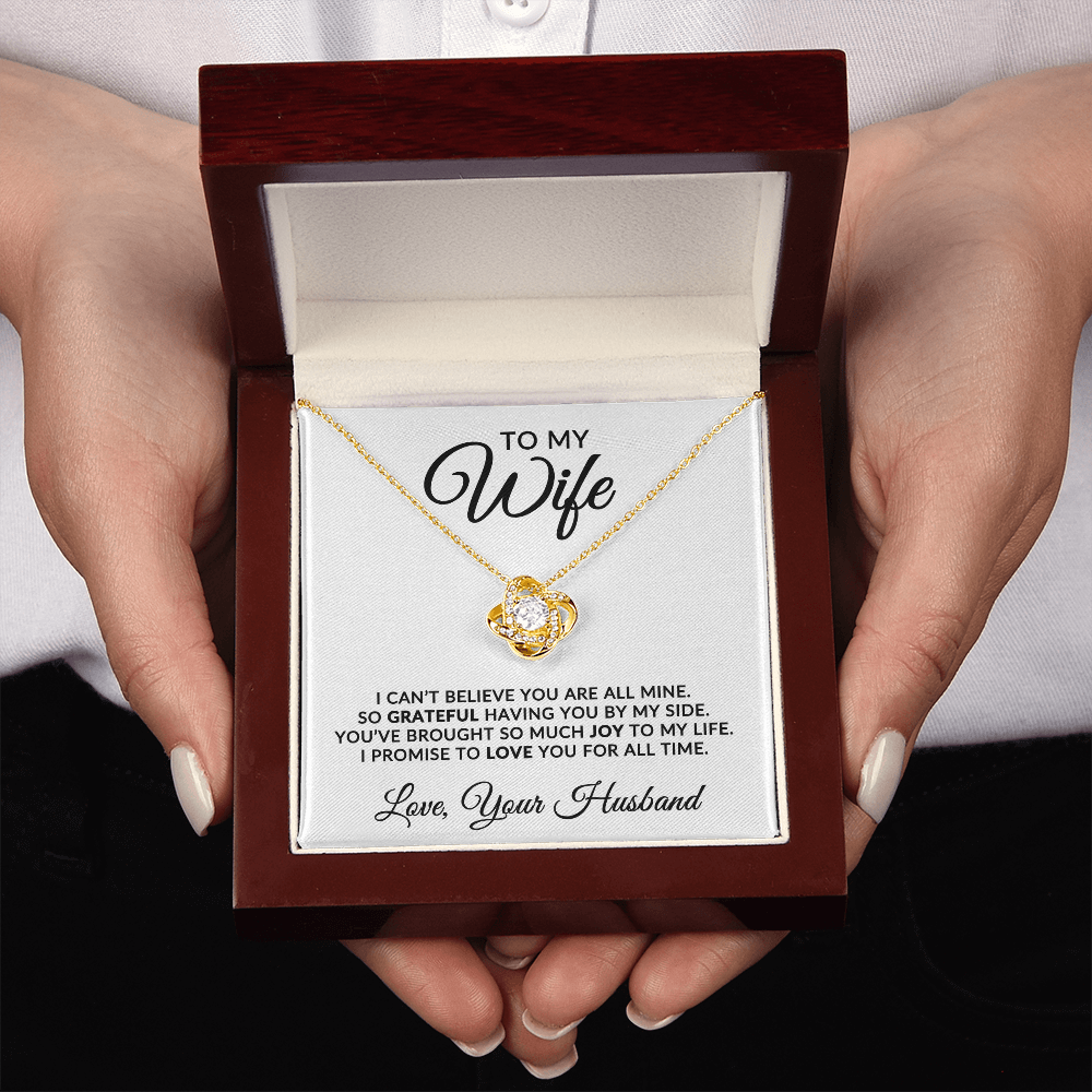 To My Wife | For All Time (Love Knot Necklace)