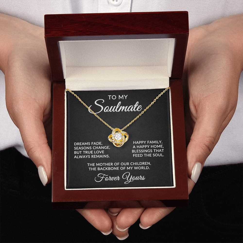 To My Soulmate | True Love (Forever Love Necklace)