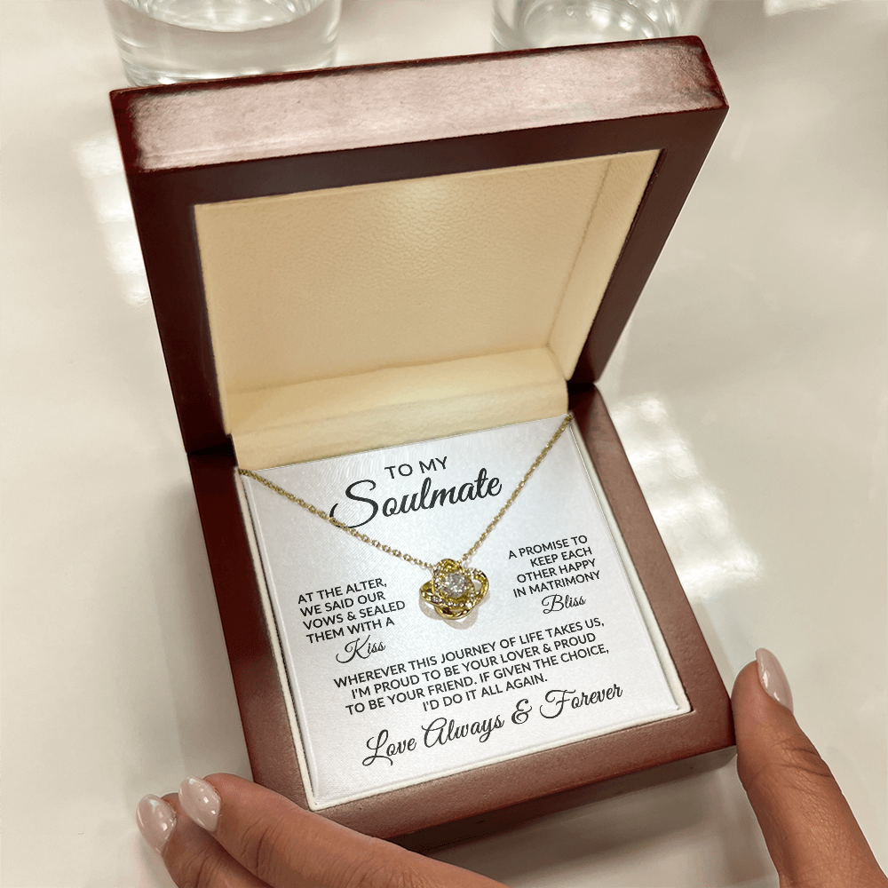 To My Soulmate | Love Story (Love Knot Necklace)