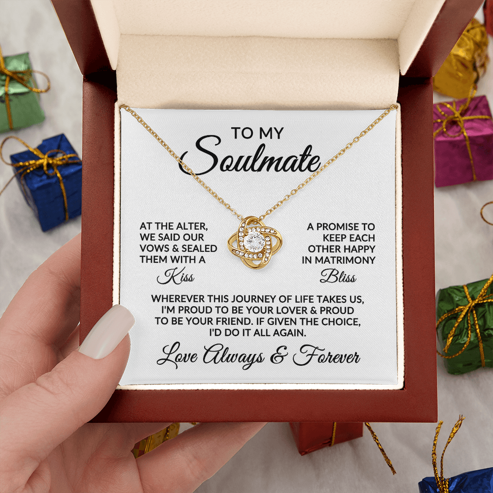 To My Soulmate | Love Story (Love Knot Necklace)