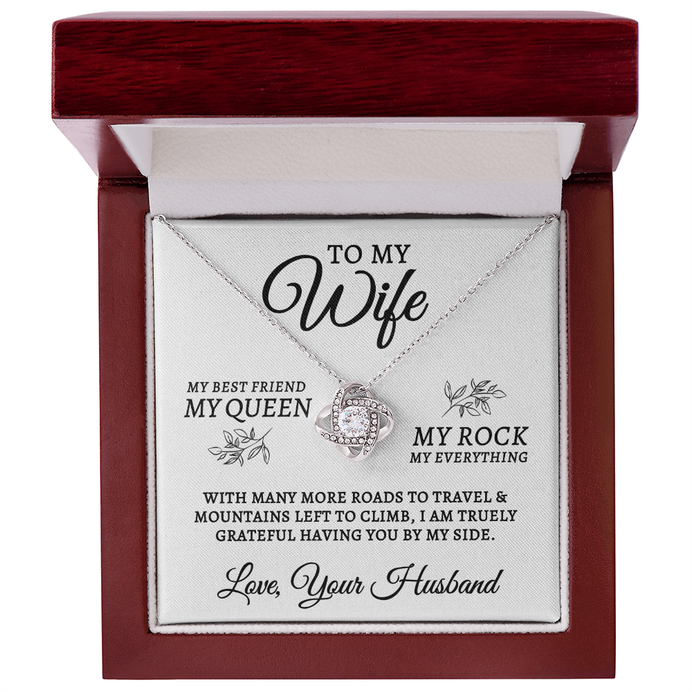 To My Wife | My Rock (Love Knot Necklace)