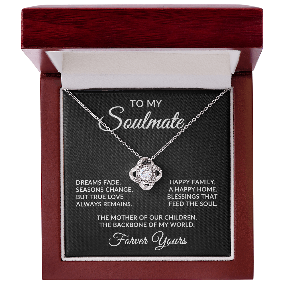 To My Soulmate | True Love (Forever Love Necklace)
