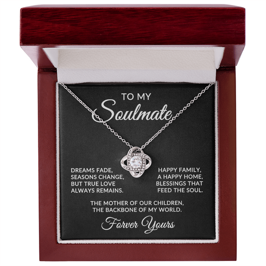 To My Soulmate | True Love (Forever Love Necklace)