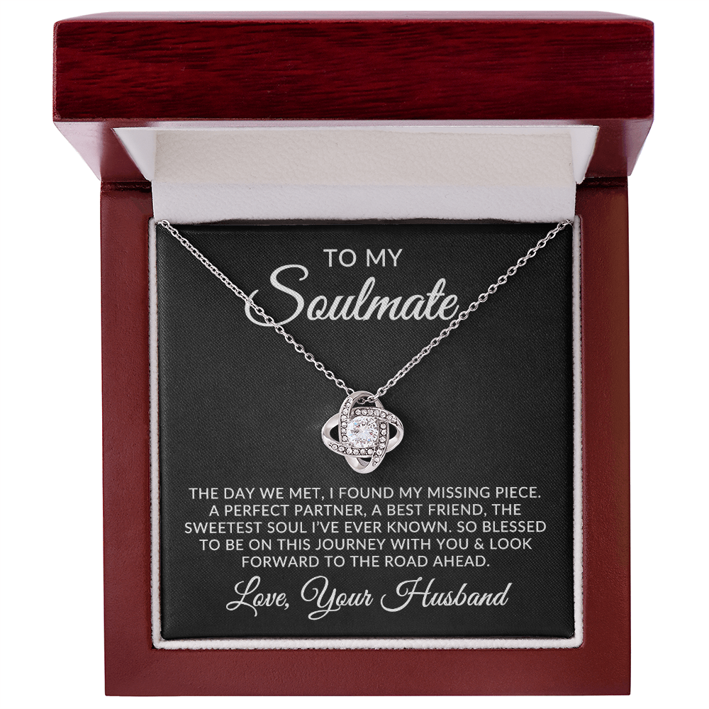 To My Soulmate | Missing Piece (Love Knot Necklace)