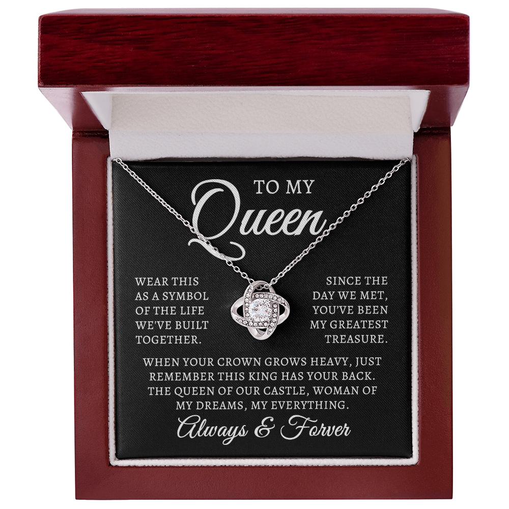 To My Queen | Queen Of Castle (Love Knot Necklace)