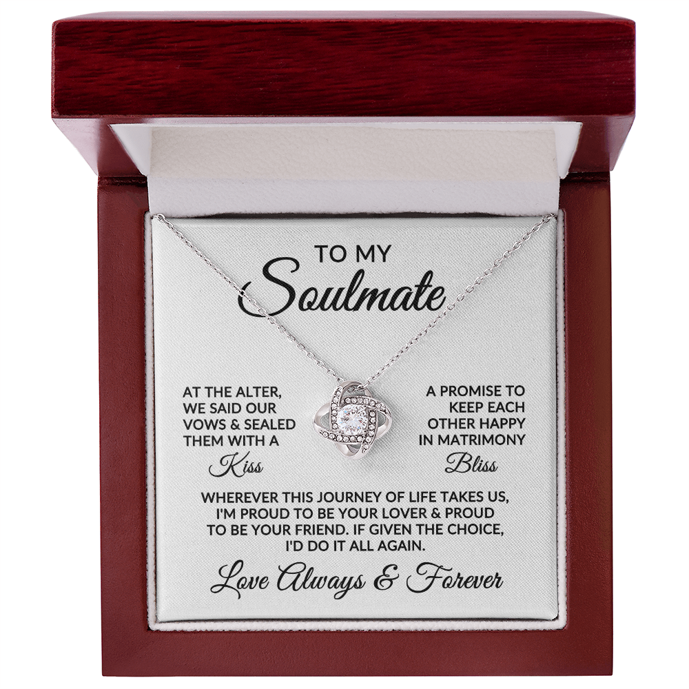 To My Soulmate | Love Story (Love Knot Necklace)