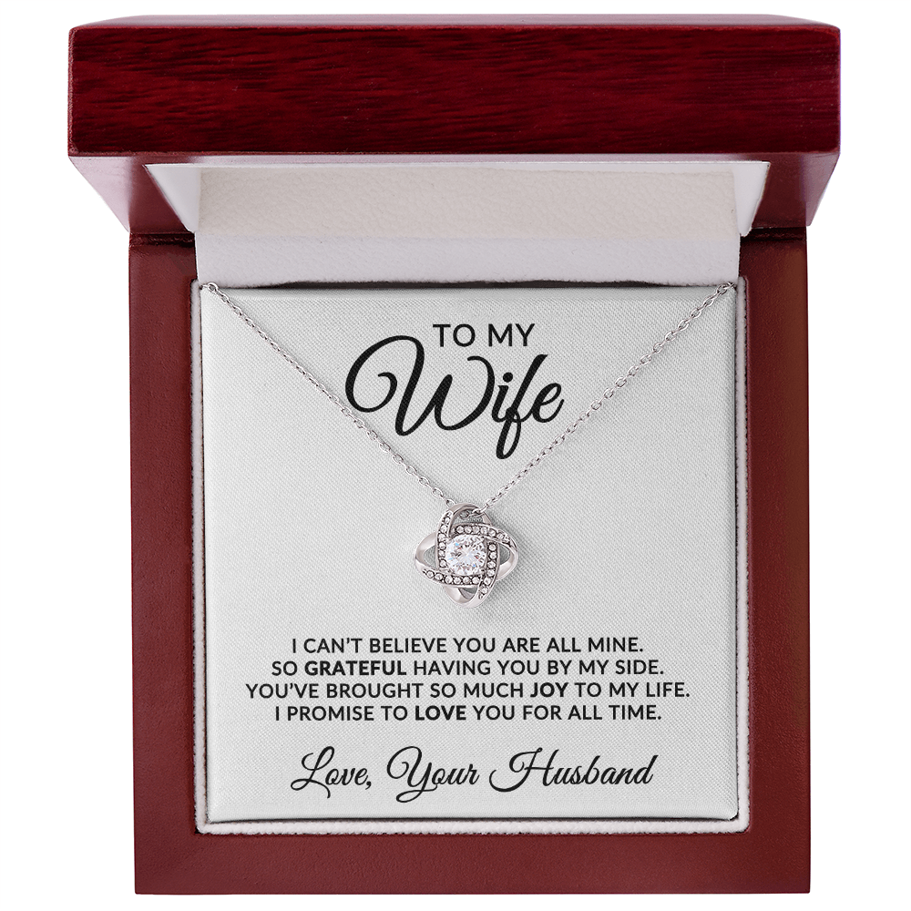 To My Wife | For All Time (Love Knot Necklace)