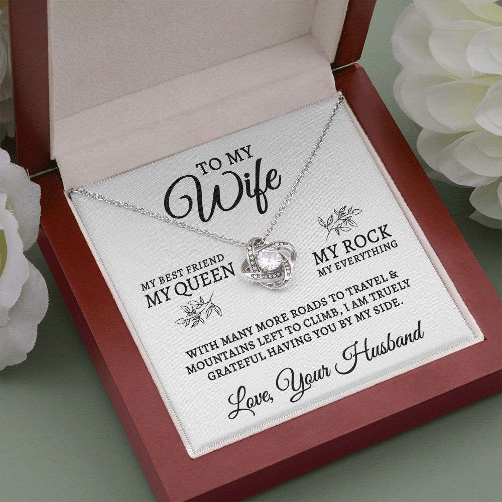 To My Wife | My Rock (Love Knot Necklace)