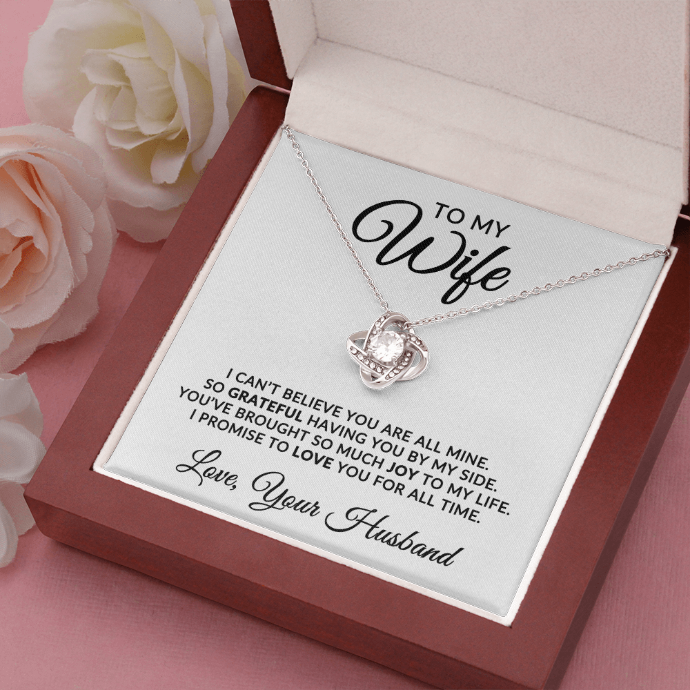 To My Wife | For All Time (Love Knot Necklace)