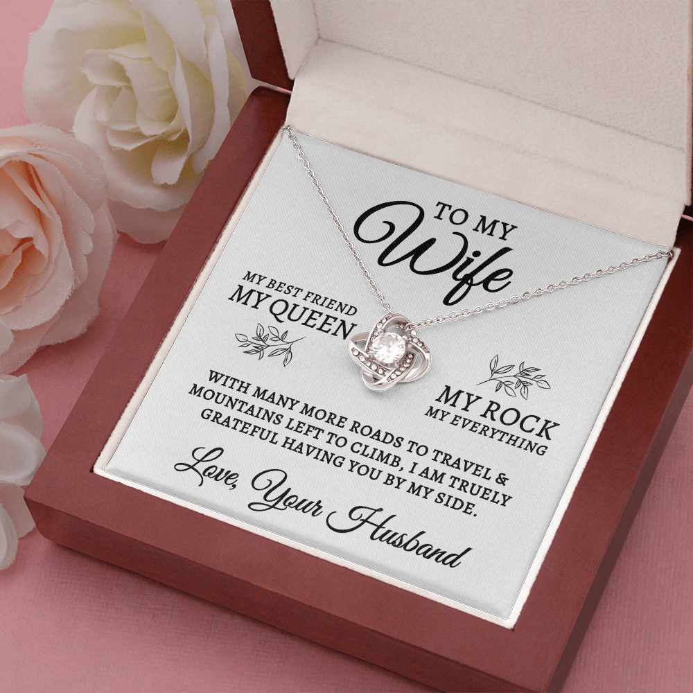 To My Wife | My Rock (Love Knot Necklace)