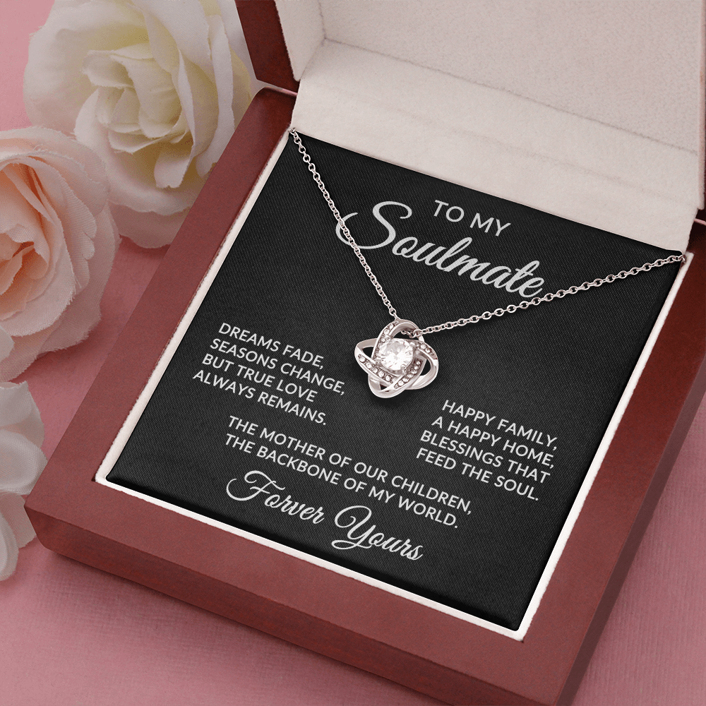 To My Soulmate | True Love (Forever Love Necklace)