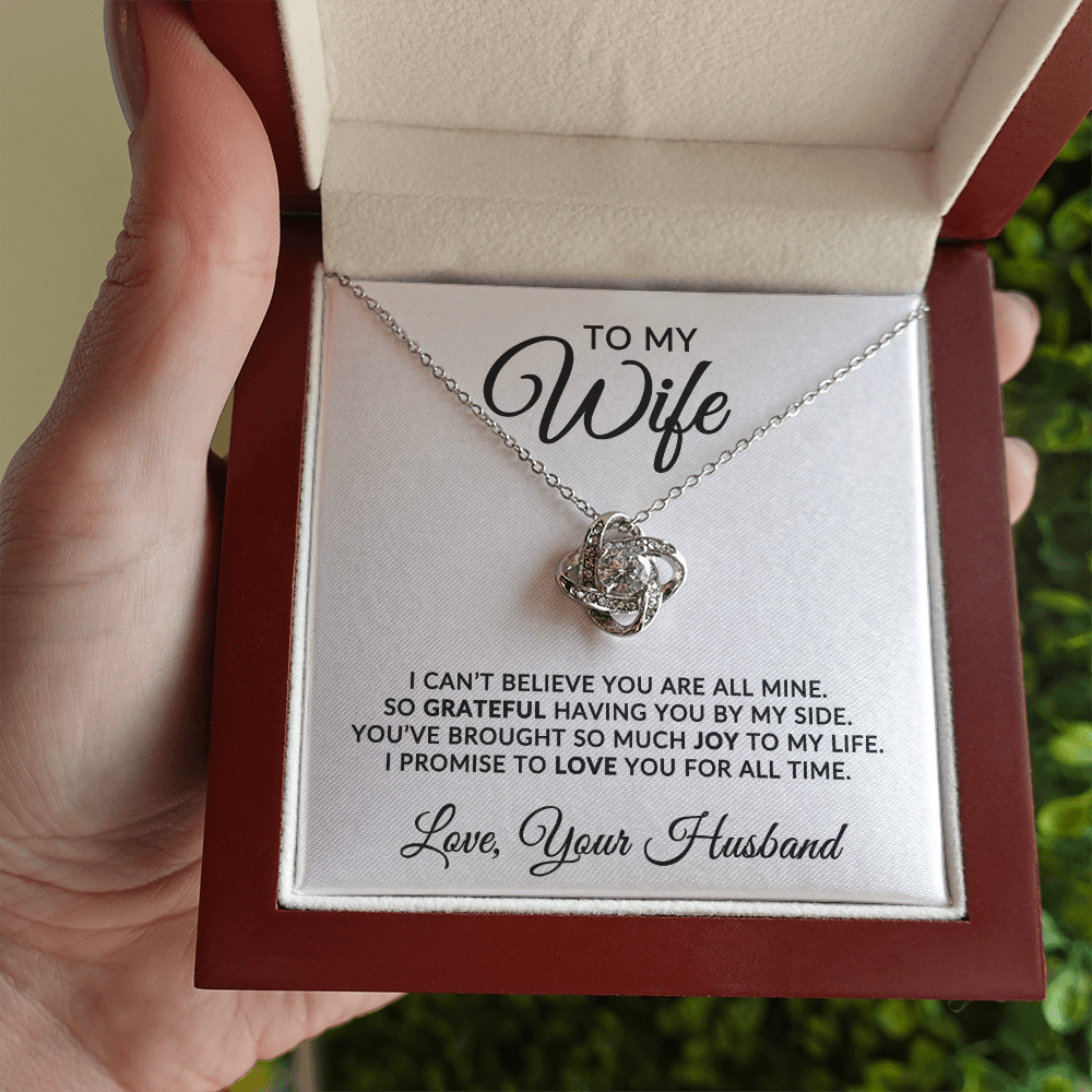 To My Wife | For All Time (Love Knot Necklace)