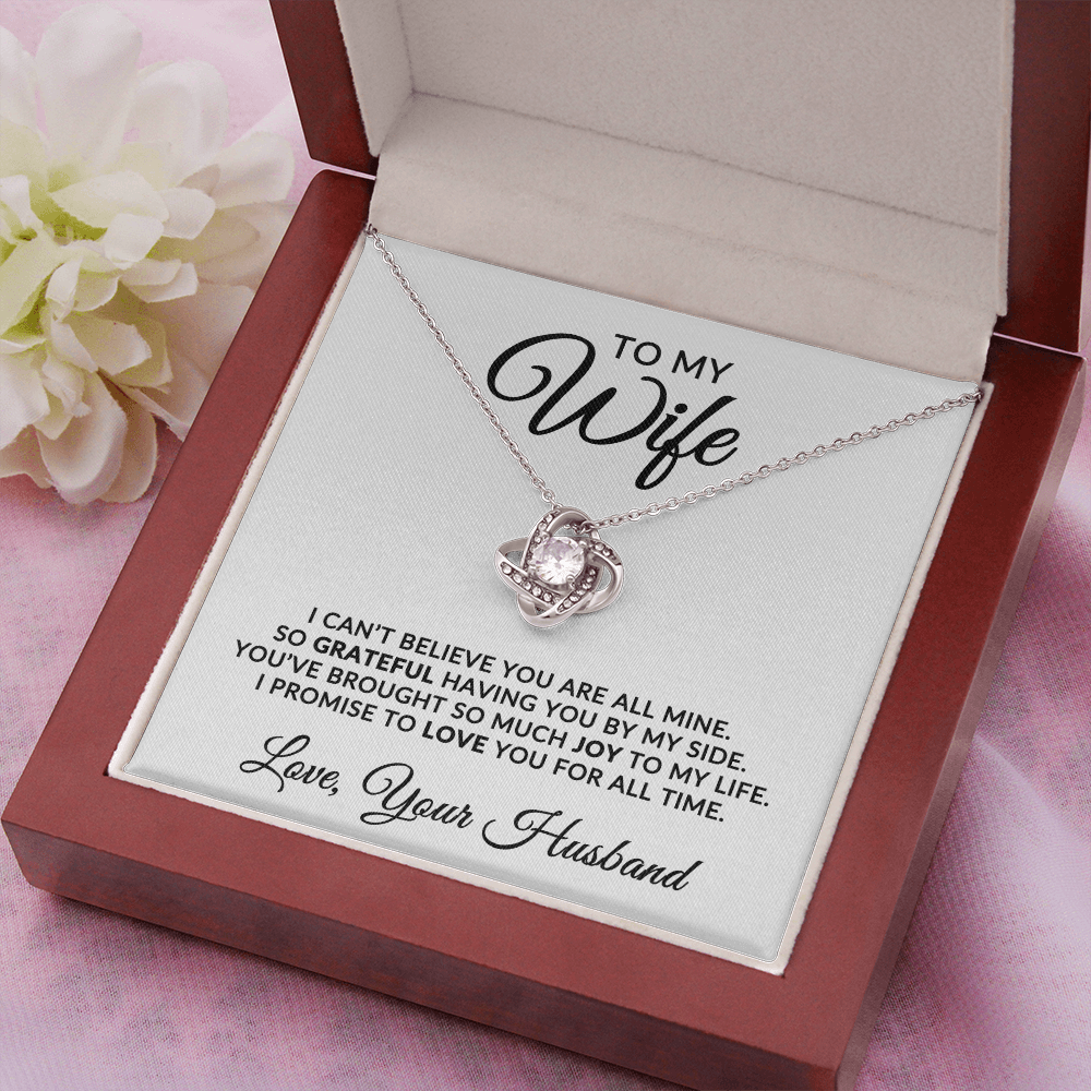 To My Wife | For All Time (Love Knot Necklace)
