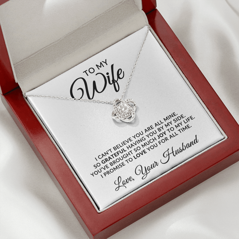 To My Wife | For All Time (Love Knot Necklace)