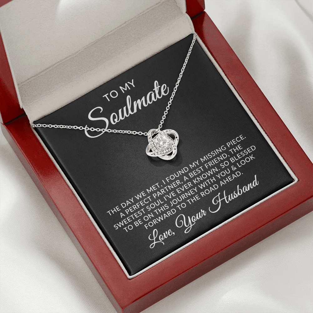 To My Soulmate | Missing Piece (Love Knot Necklace)